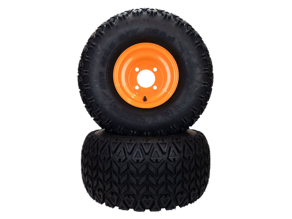 (2) All Terrain Tire Assy 20x10.00-8 Fits Scag Freedom Z 48" 52" Repl 481868 483390