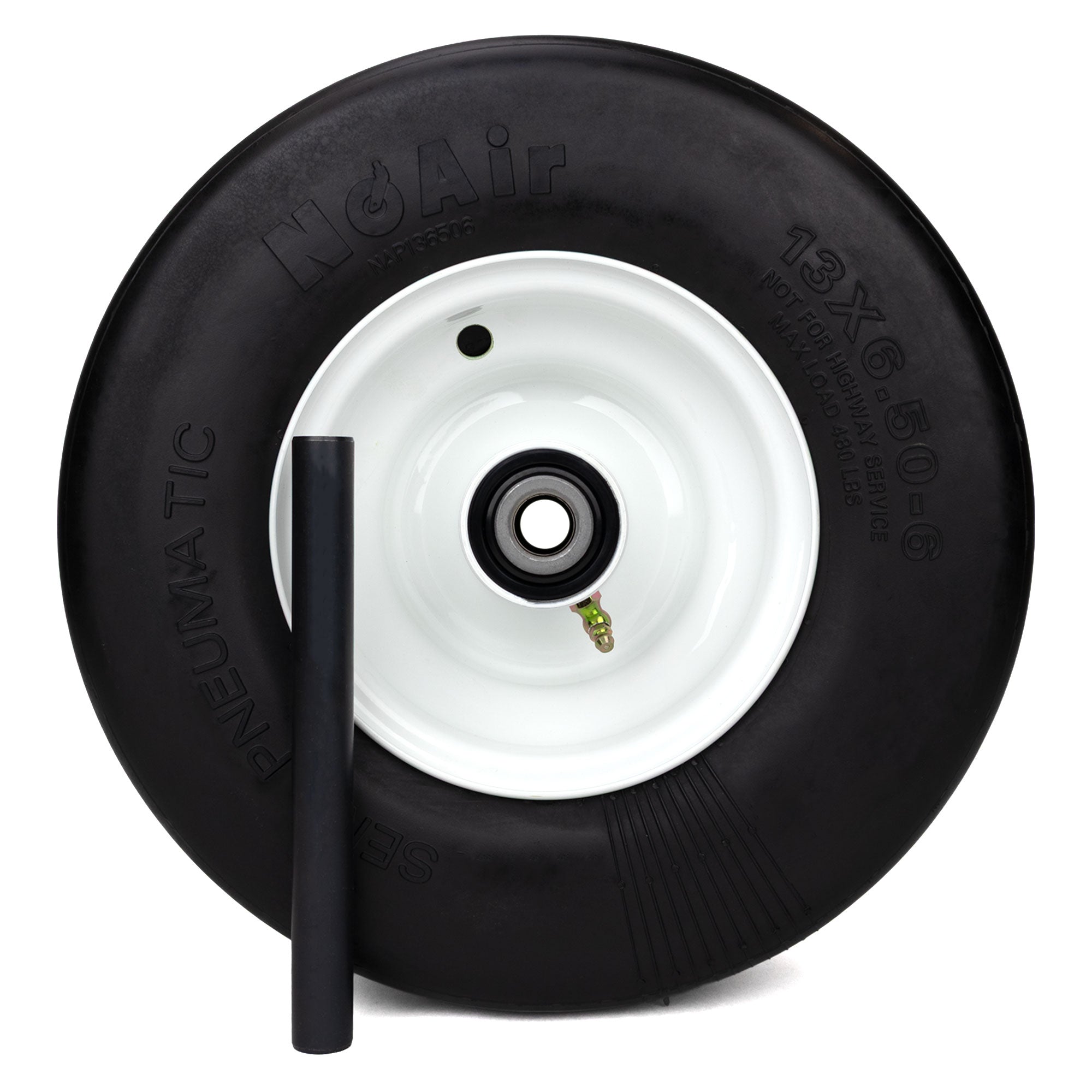 NoAir® (1) Flat Free Tire Assembly 13x6.50-6 Fits Walker 5035 5035