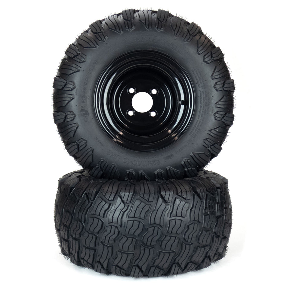 (2) Reaper Turf Tire Assemblies 22x11.00-10 Fits Gravely Ariens HD ZX Apex Zenith 52" 60" 79110700