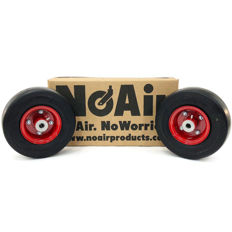 NoAir® (2) Bob-Cat Flat Free Tire Assemblies 9x3.50-4 Fits Classic Pro 32" 36" 48" 38510