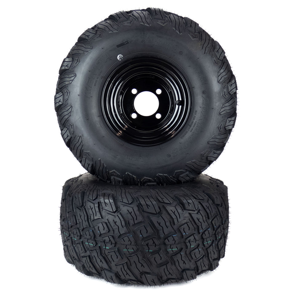 (2) Reaper Turf Tire Assemblies 20x10.00-8 Fits Cub Cadet ZT1 50" 54" 634Z05430