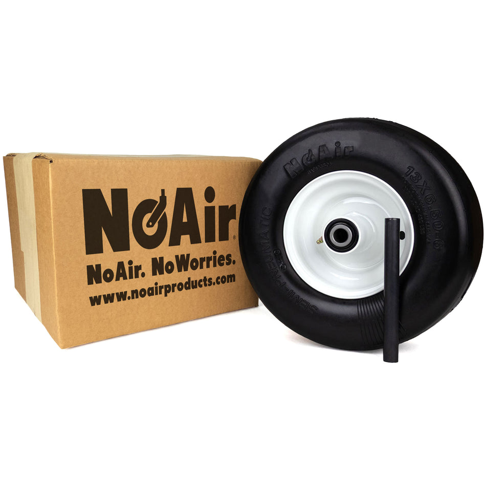 NoAir® (1) Flat Free Tire Assembly 13x6.50-6 Fits Walker 5035 5035-1 5036