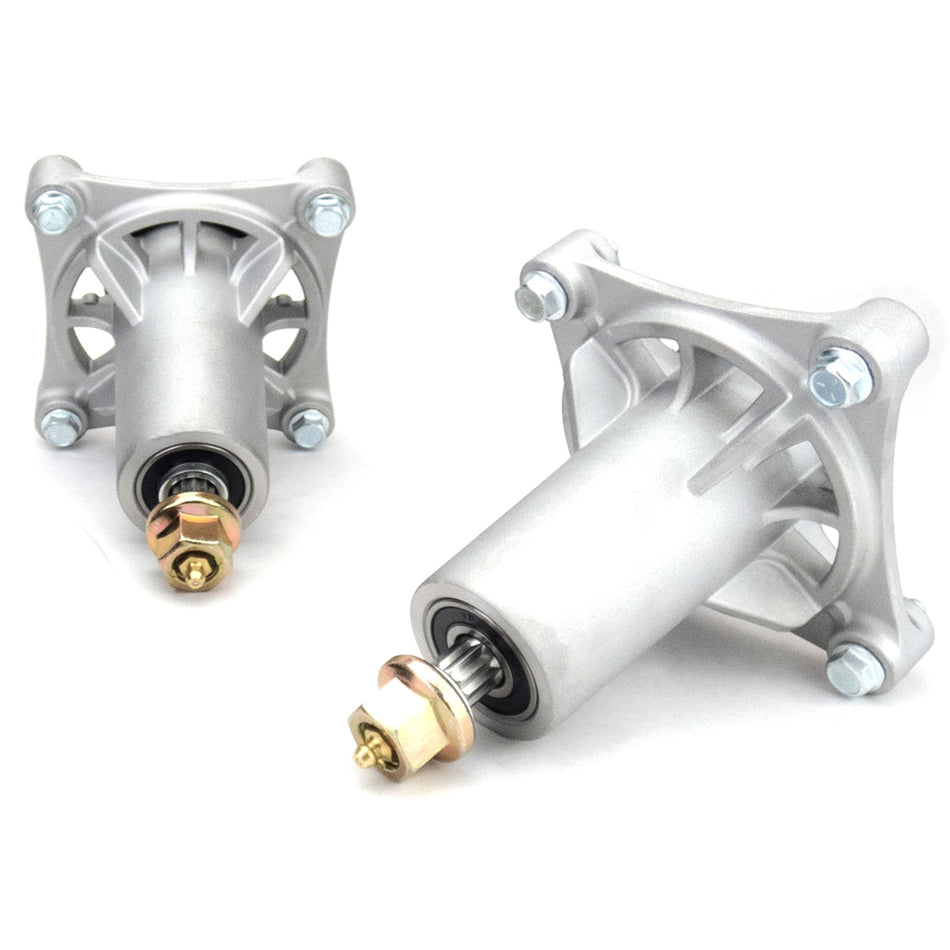 (2) Spindle Assemblies With Pulleys Fits AYP 42" and 48" Replaces 187292 153535
