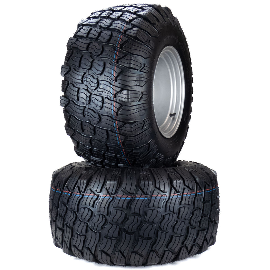 (2) Reaper Turf Tire Assemblies 26x12.00-12 Fits Hustler Super Z 66" 72" 604455
