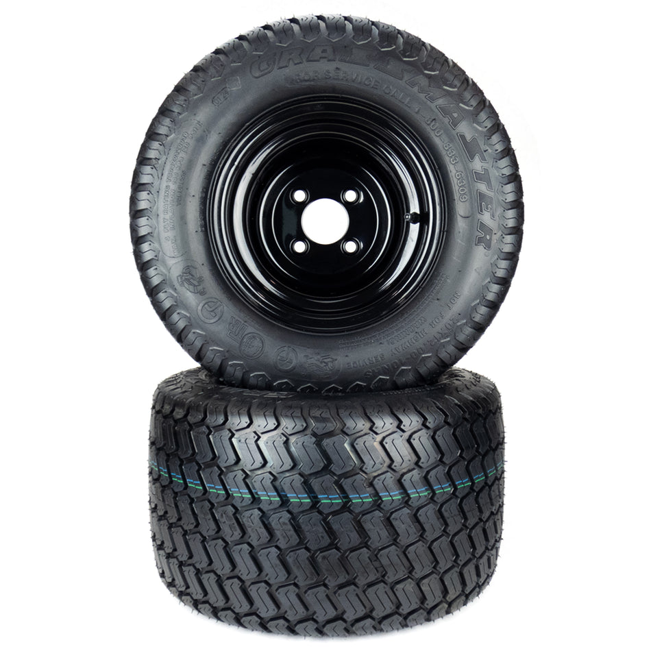 (2) Turf Tire Assemblies 20x12.00-10 Fits Hustler Raptor XD 54" 60" 601349 601347