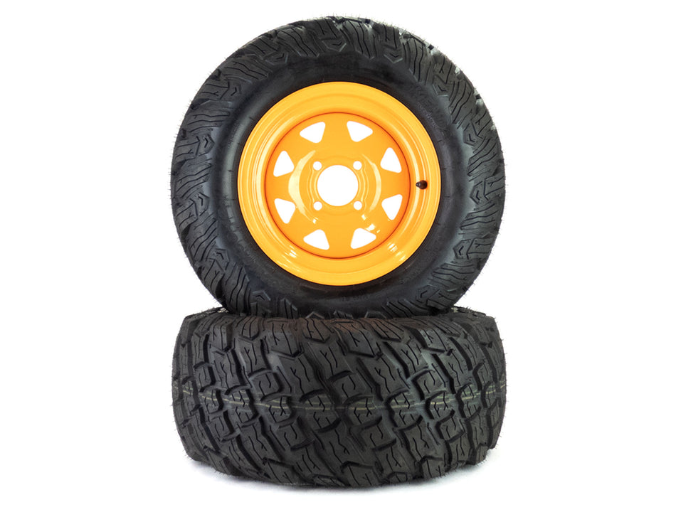 (2) Reaper Turf Tire Assemblies 23x10.50-12 Fits Scag Turf Tiger 52" 481552