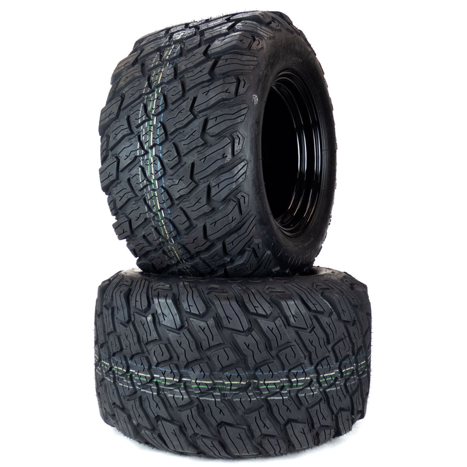 (2) Wide Stance Reaper Turf Tire Assemblies 24x12.00-12 Fits Scag Patriot Tiger Cat II 61" 486291