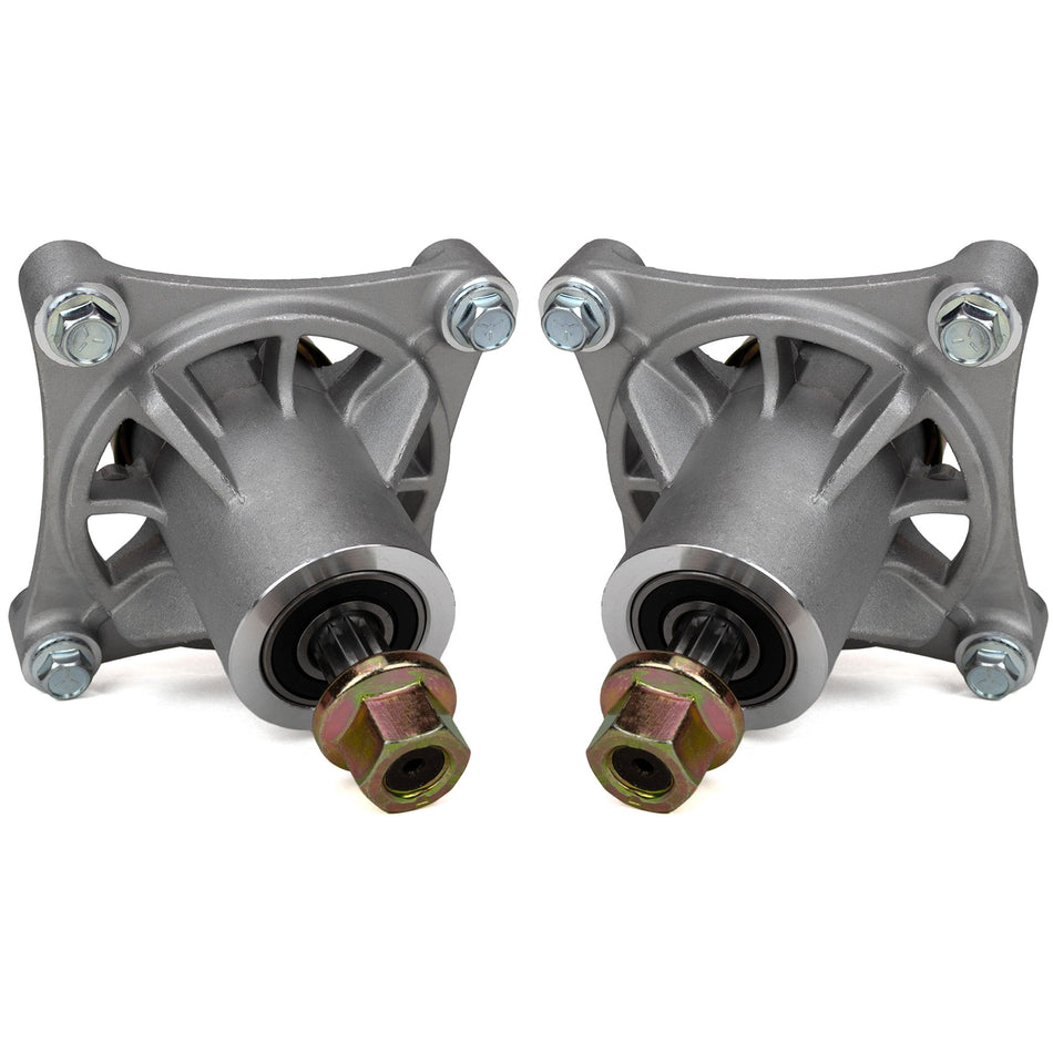 (2) Spindle Assemblies for Hustler 34" to 52" 931741 931881 931899 931998US 932004US 604214