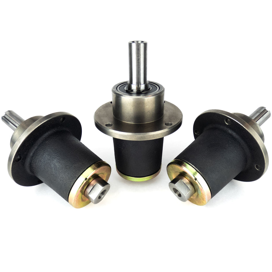 (3) Long Shaft Spindle Assemblies for Bad Boy Mowers Replaces 037-6016-00