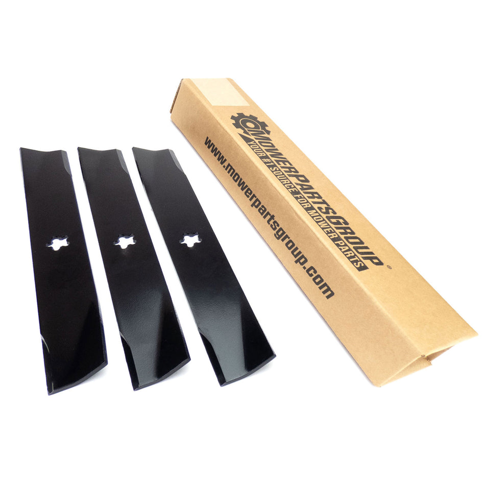 (3) Blades for AYP & Husqvarna 46" 917.251510, 532152443, 532163819, 532145708
