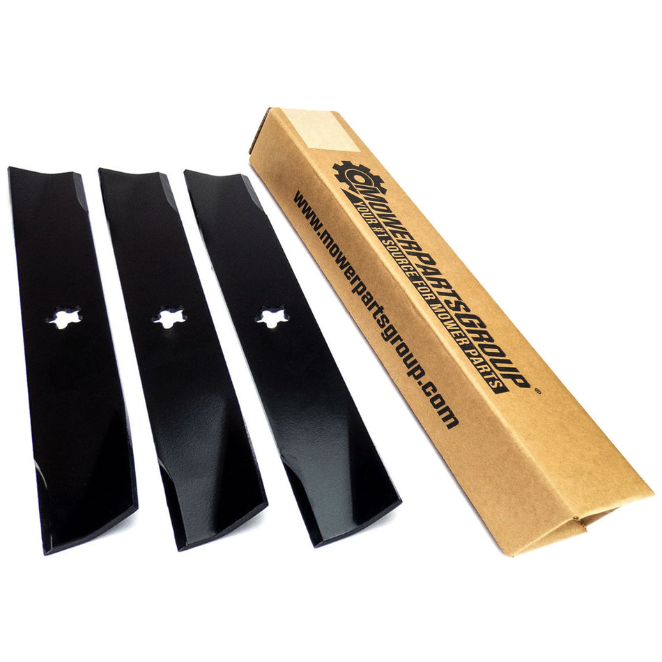 (3) Blades for AYP & Husqvarna 46" 917.251510, 532152443, 532163819, 532145708