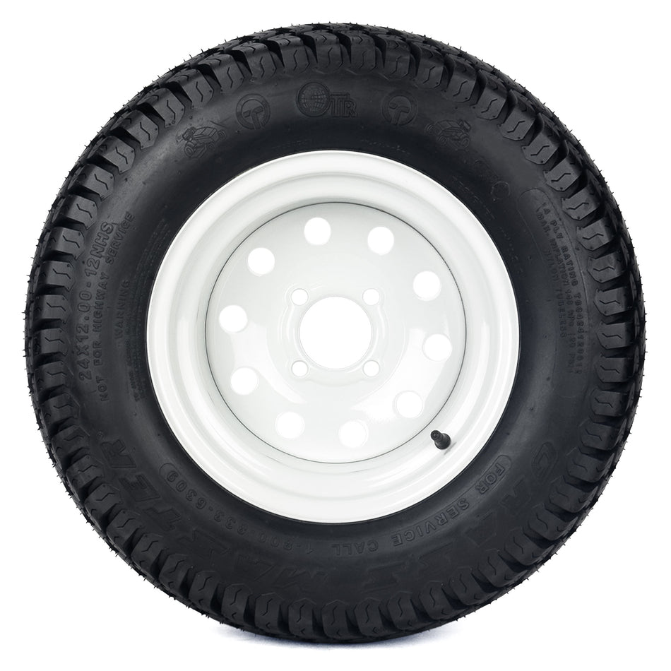 (1) Turf Tire Assembly 24x12.00-12 Fits Exmark Toro Lazer Z 109-8972