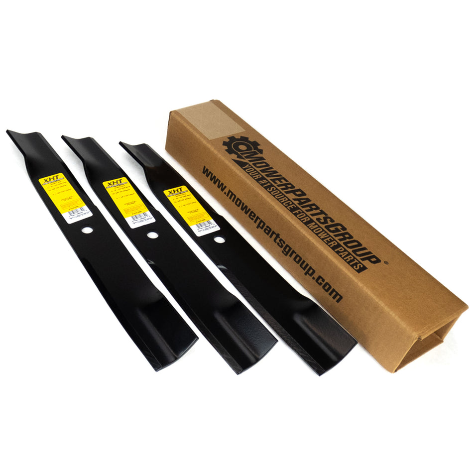 (3) Blades Fits Hustler 54" Raptor SD Fastrak 797696 601124