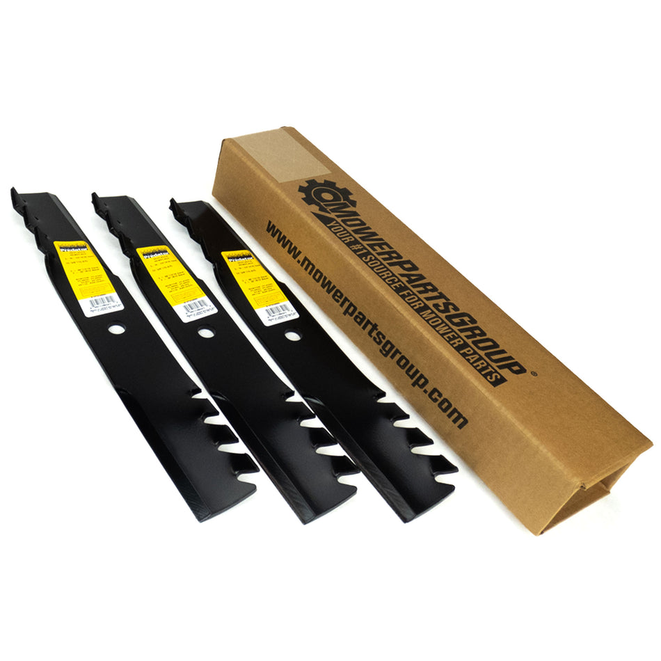 (3) Blades Fits Multiple 48" Decks 038-5000-00, AM104489, 482461