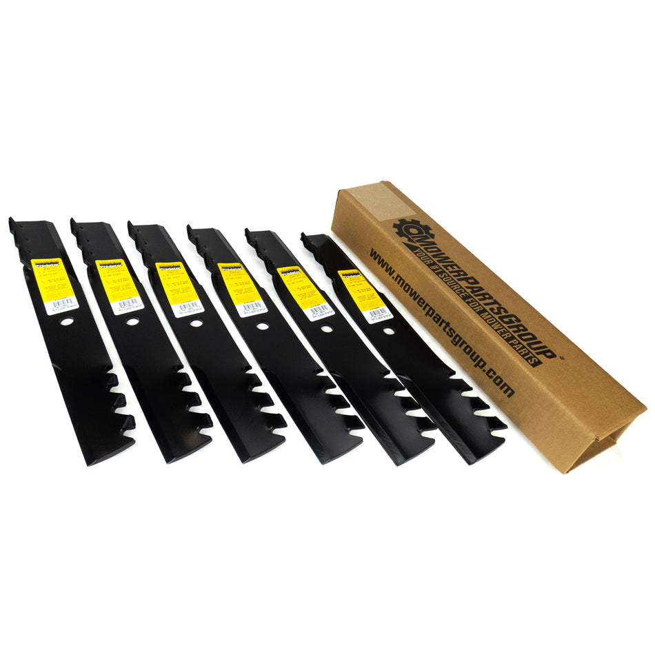 (6) Blades Fits Multiple 48" Decks 038-5000-00, AM104489, 482461