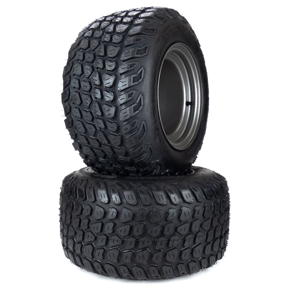 (2) Wide Stance Grassmaster XT Tire Assemblies 20x10.00-10 Fits Gravely Compact Pro 44 07101310