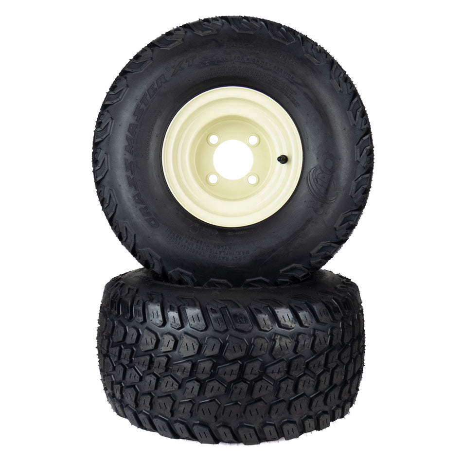 (2) Grassmaster XT Tire Assemblies 20x10.00-8 Fits Cub Cadet ZT1 50" 54" 634Z05430 634Z07244
