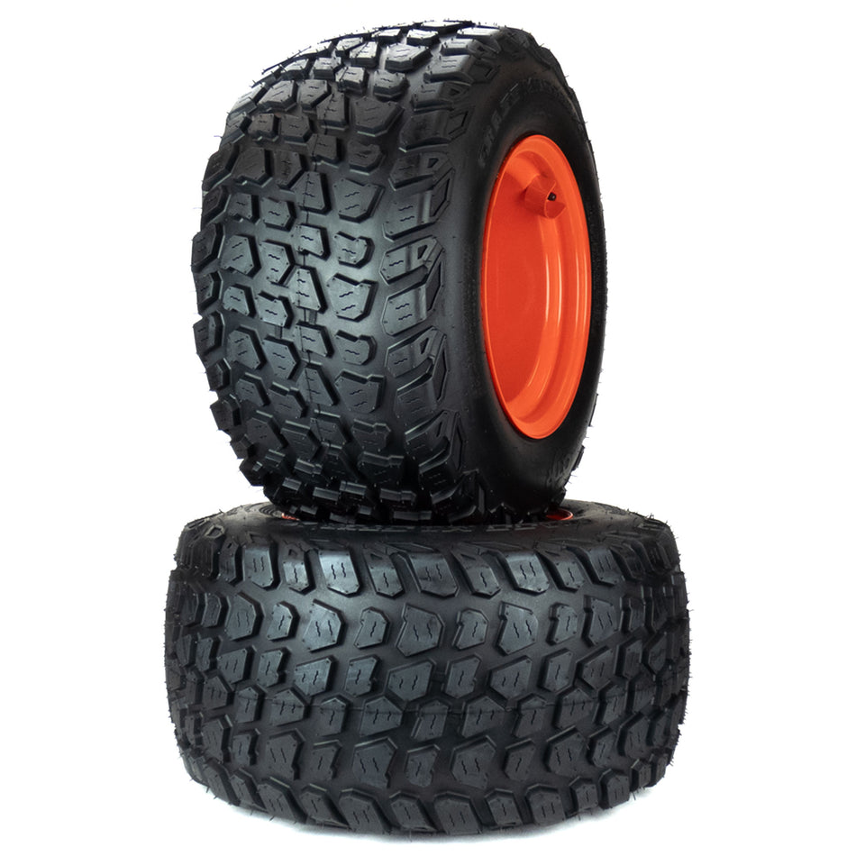 (2) Grassmaster XT Tire Assemblies 24x12.00-12 Fits Kubota BX Series K2511-17100