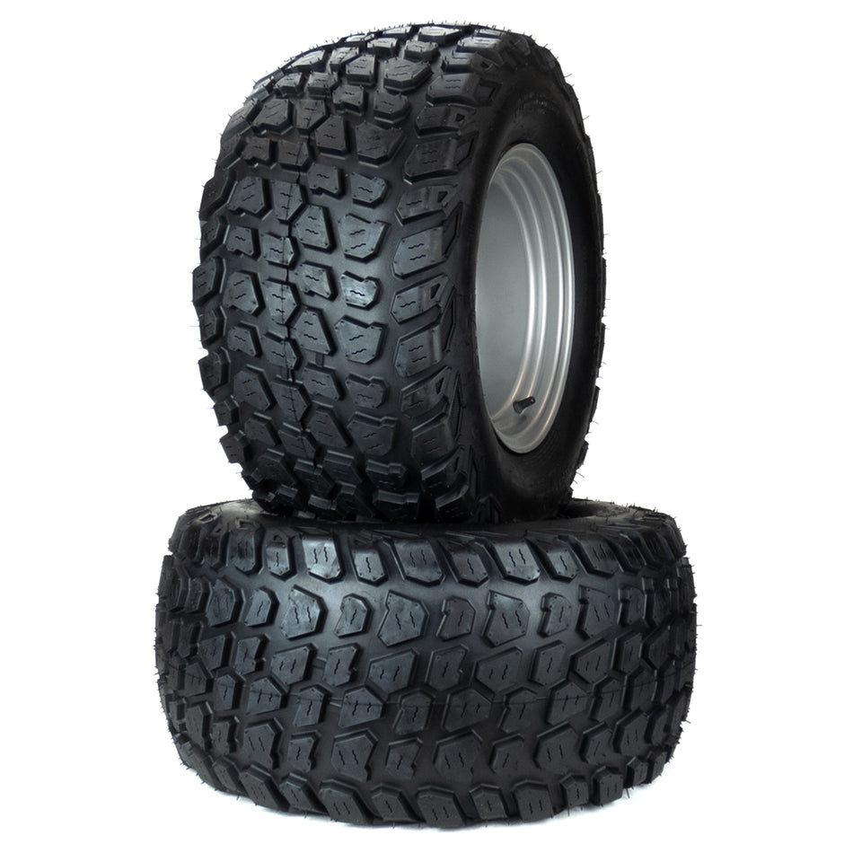 (2) Grassmaster XT Tire Assemblies 24x12.00-12 Fits Hustler Super Z 66" 72" 606969