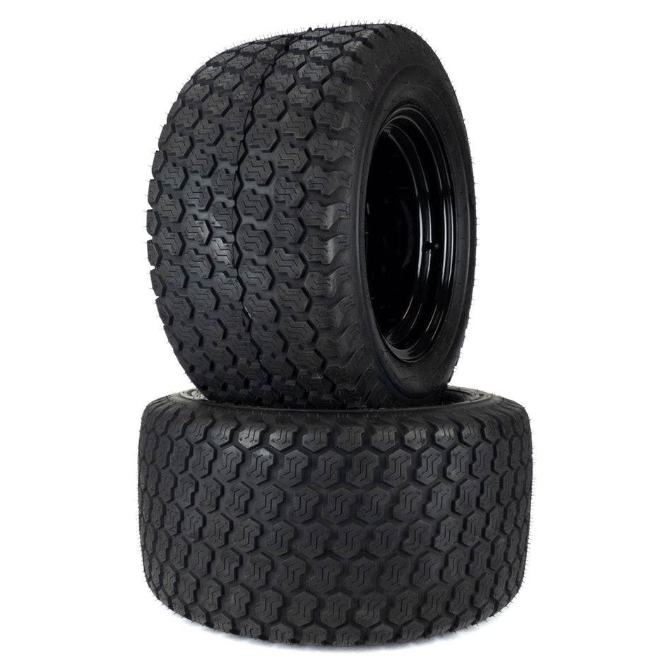 (2) Super Turf Tire Assemblies 22x12.00-12 Fits Gravely Ariens ZT HD Pro-Turn Z ZX Zenith Apex 52" 60" 07101523