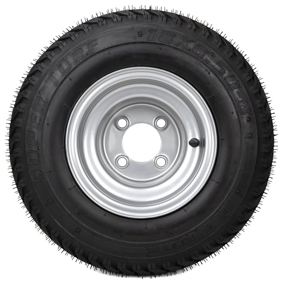 (1) Super Turf Tire Assembly 18x8.50-8 Fits Hustler Raptor 42" 52" 604013