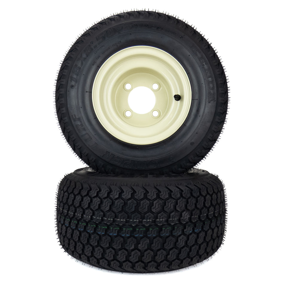 (2) Super Turf Tire Assemblies 18x8.50-8 Fits Cub Cadet RZT 42" 46" 634-04293