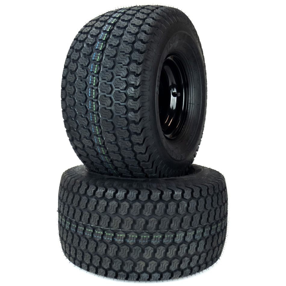 (2) K500 Super Turf Tire Assemblies 20x10.50-8 Fits Toro GrandStand 48" 52" 140-1888 140-1889