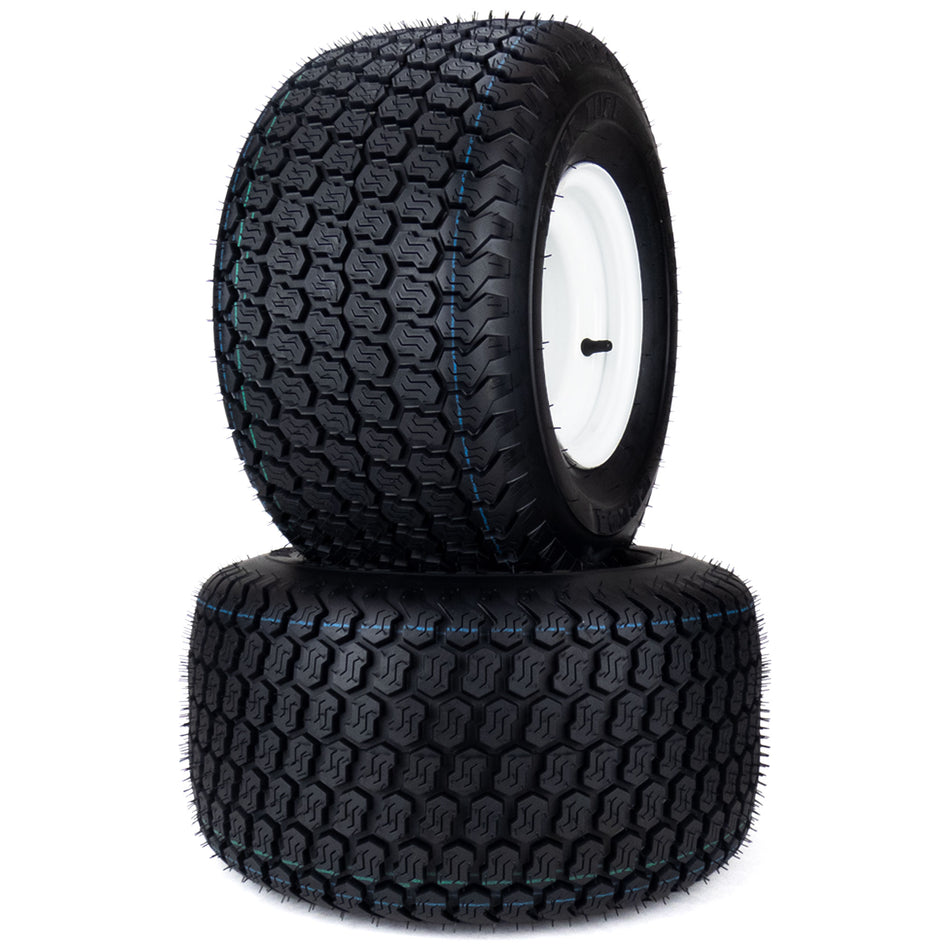 (2) K500 Super Turf Tire Assemblies 18x9.50-8 Fits Models D and T 7070