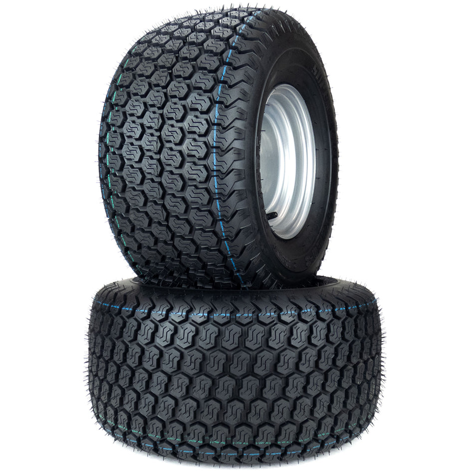 (2) K500 Super Turf Tire Assemblies 18x9.50-8 Fits Hustler Fastrak & Sport 784264