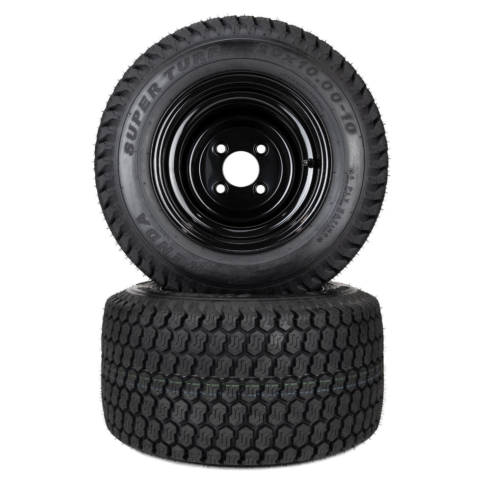 Super Turf Tire Assemblies 20x10.00-10 Fits Scag Freedom Z 48" 52" 486315
