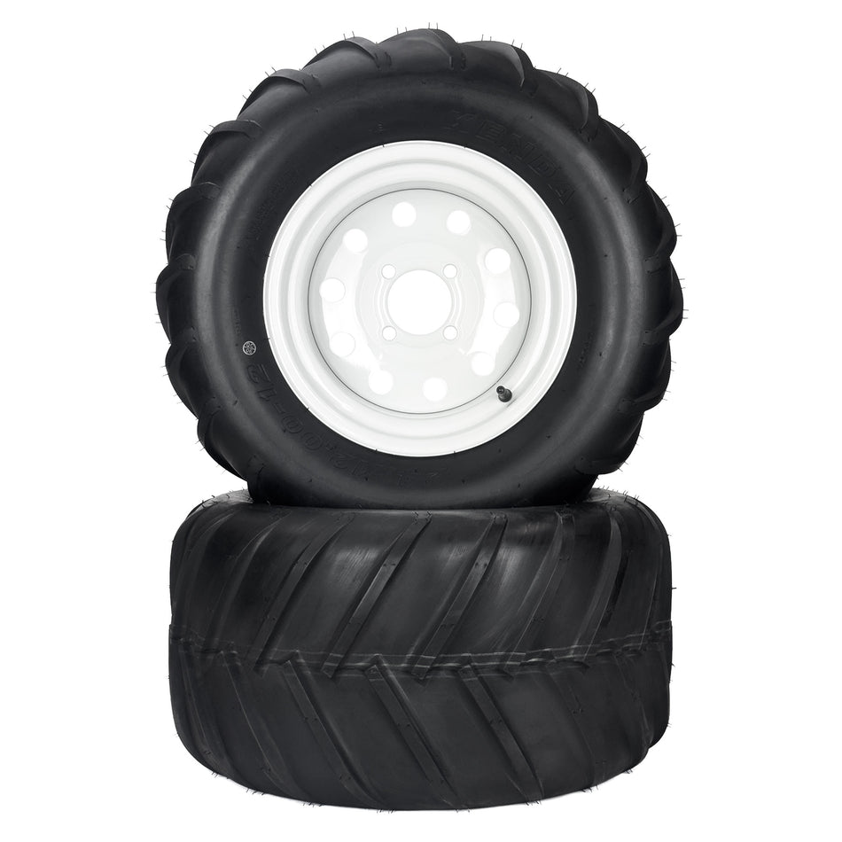 (2) Aggressive Tire Assemblies 24x12.00-12 Fits Exmark Toro Lazer Z 109-8972