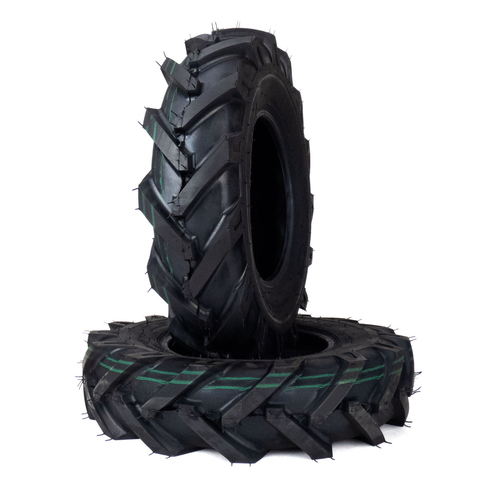 (2) Tiller Tires 4.8x4x8 4.8x4-8 4.80-4.00-8 480/400-8 Ag Tread 4 Ply
