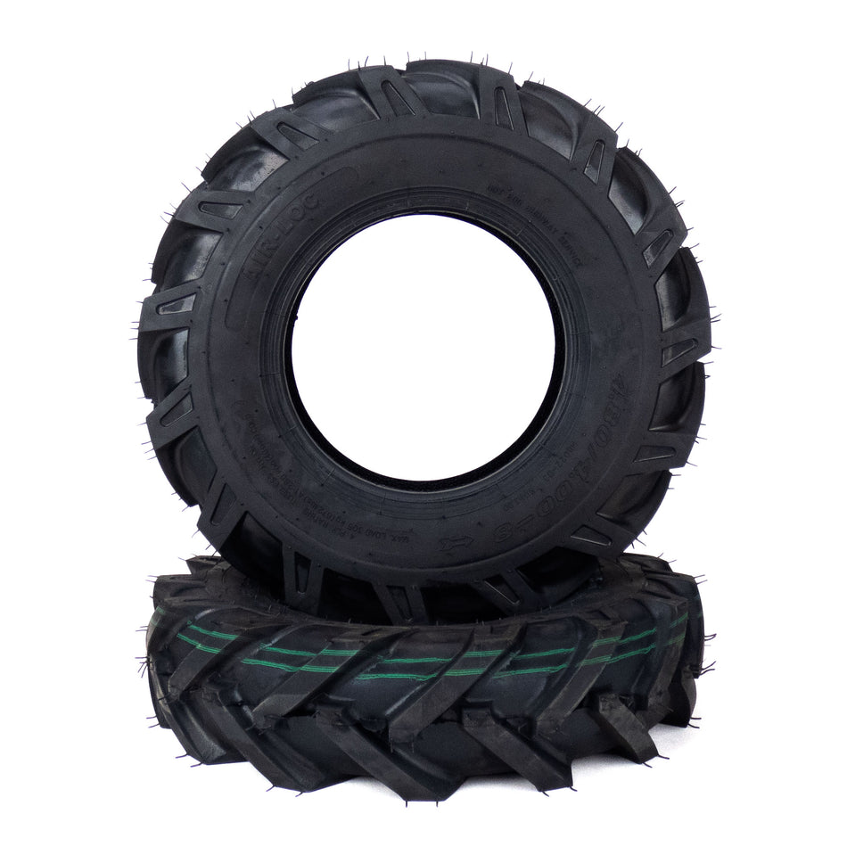 (2) Tiller Tires 4.8x4x8 4.8x4-8 4.80-4.00-8 480/400-8 Ag Tread 4 Ply