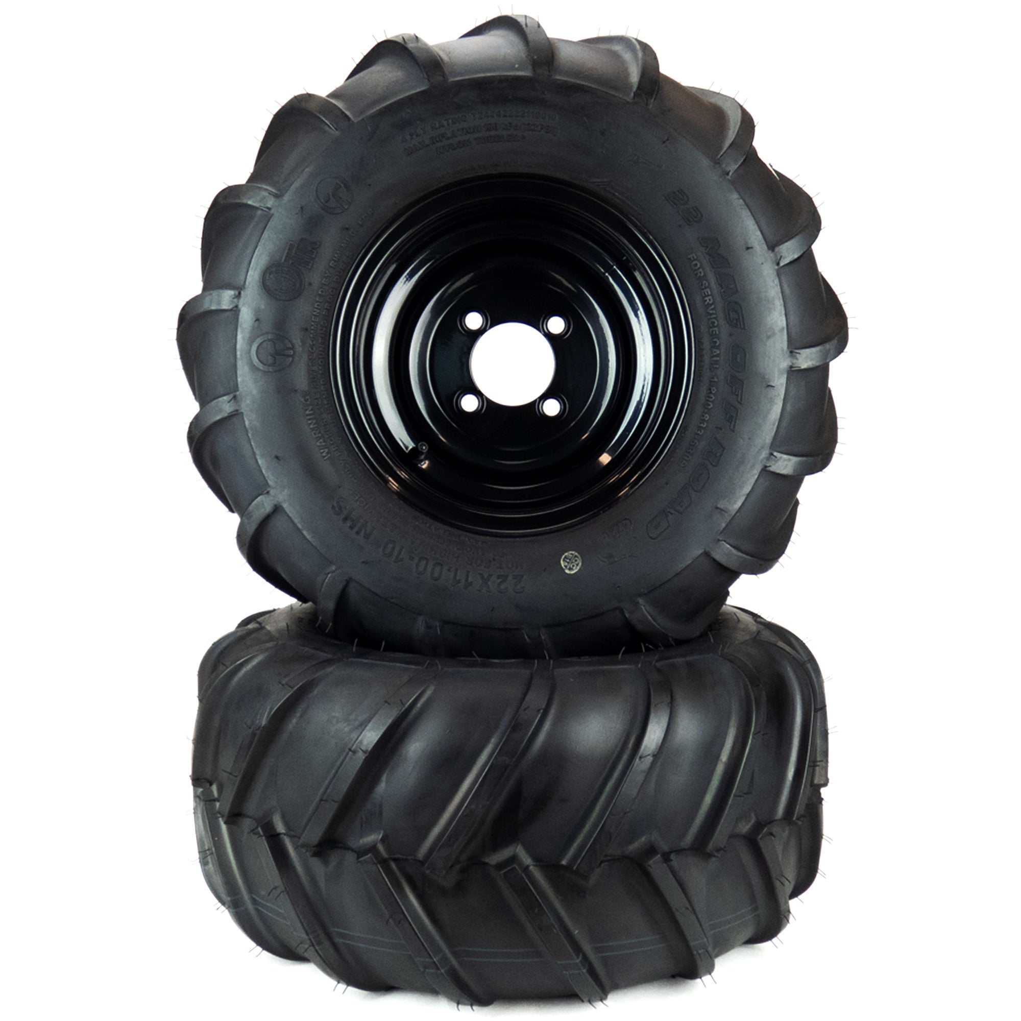 熱い販売 2) Aggressive Tire Assemblies 22x11.00-10 Fits Bad Boy ZT ギター
