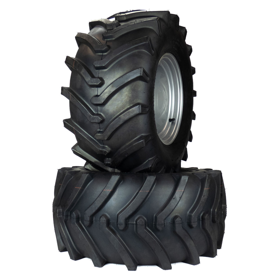 (2) Aggressive Tire Assemblies 26x12.00-12 Fits Hustler Super Z 66" 72" 604455