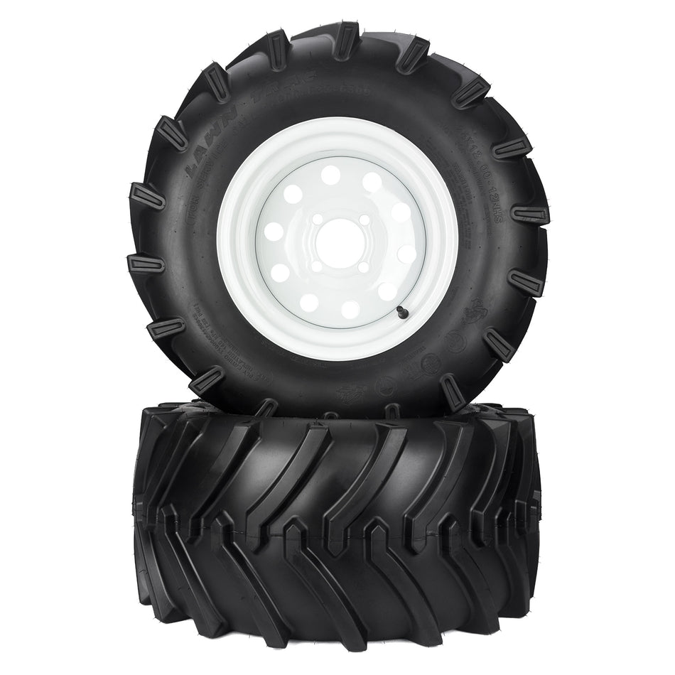 (2) Aggressive Tire Assemblies 24x12.00-12 Fits Exmark Toro Lazer Z 109-8972