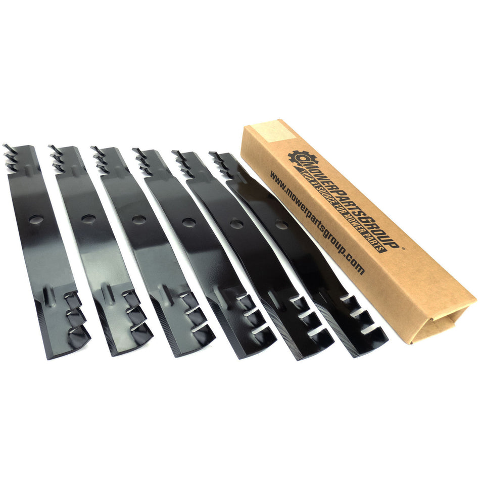 (6) Mulching Blades for John Deere 60" M128485 M131958 M144196 M163983 TCU15881