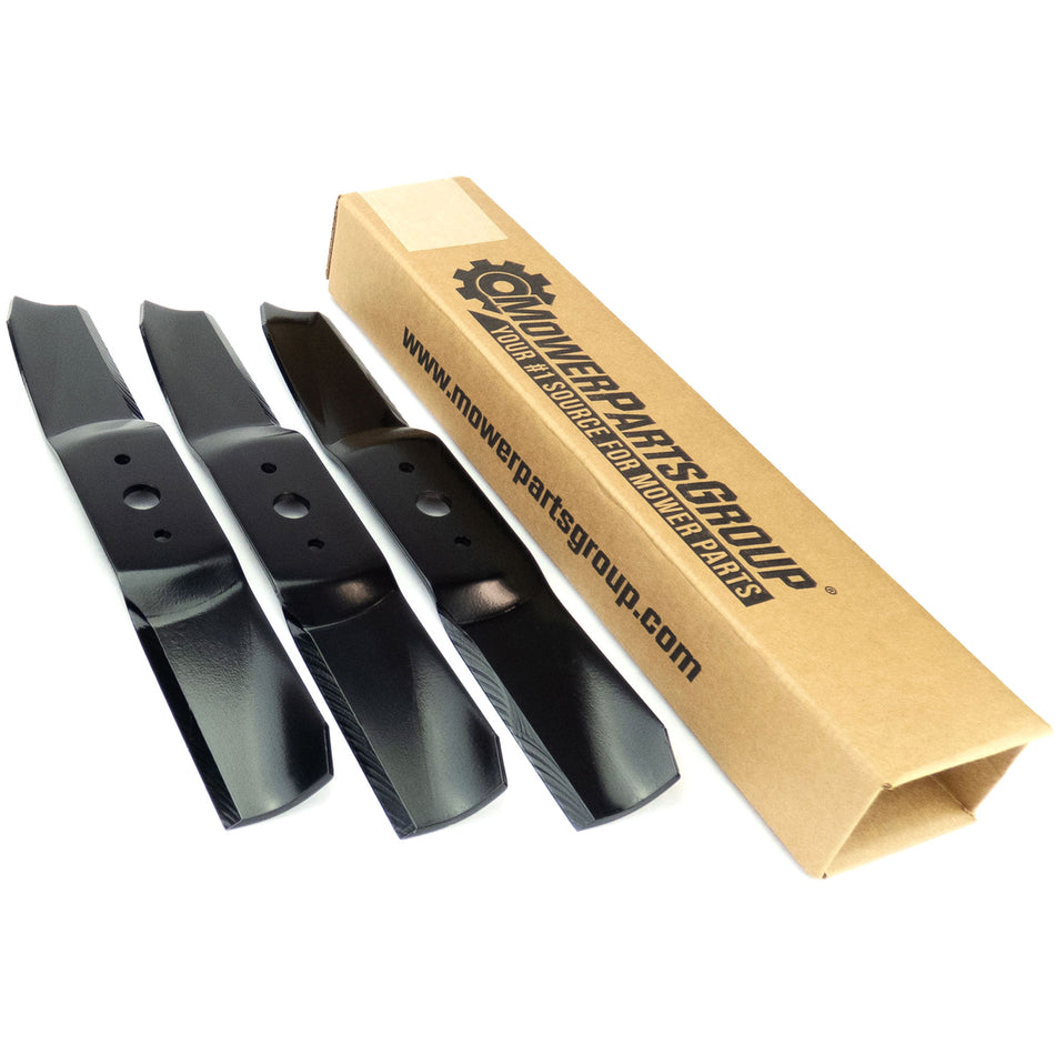 (3) Blades Compatible With Cub Cadet 44" GT2544 GT2186 Z Force 759-3939 742-3036
