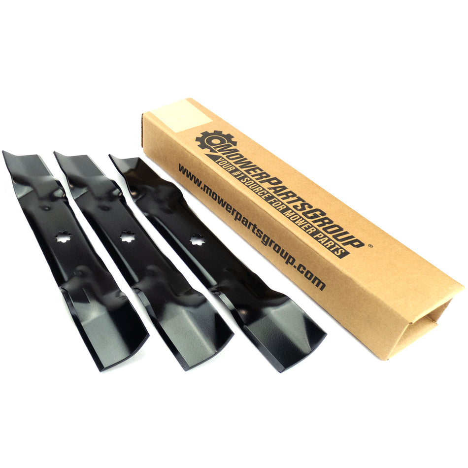 (3) Blades for John Deere 48" Models 145, 155C Riders AM137757