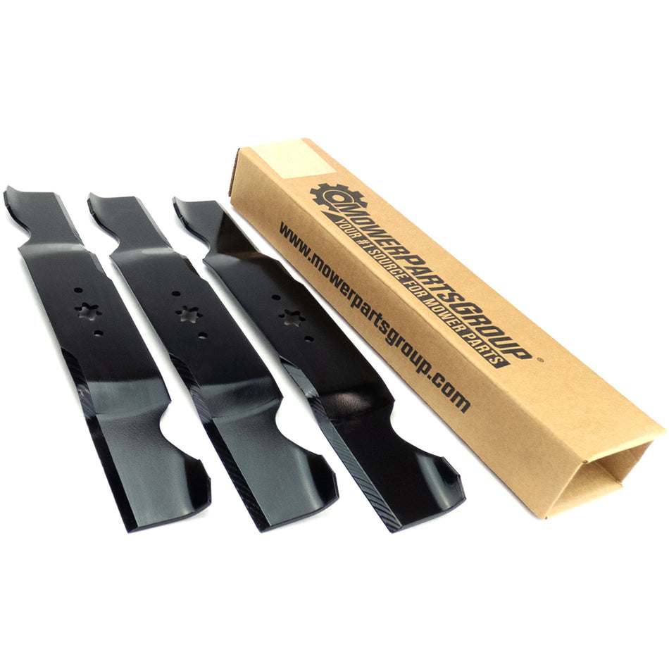 (3) Blades Compatible With Cub Cadet RZT 54" 742-0677 - 942-04338