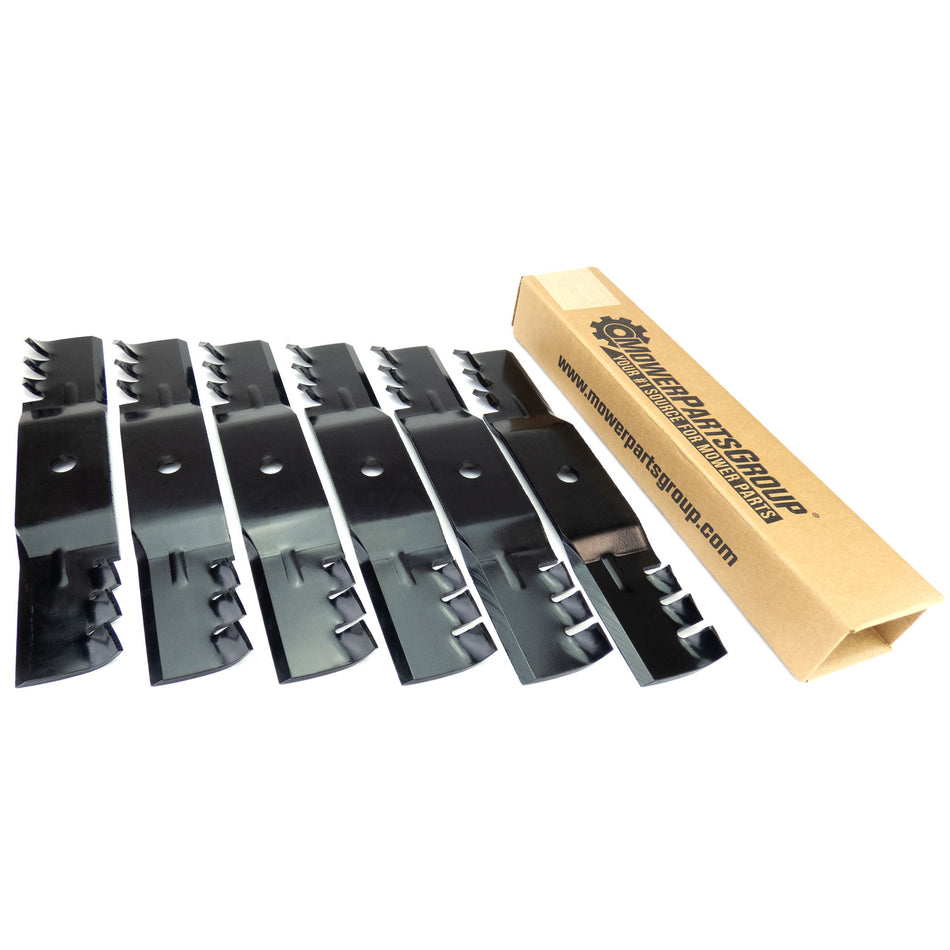 (6) Heavy Duty Mulching Blades for John Deere 48" M115495