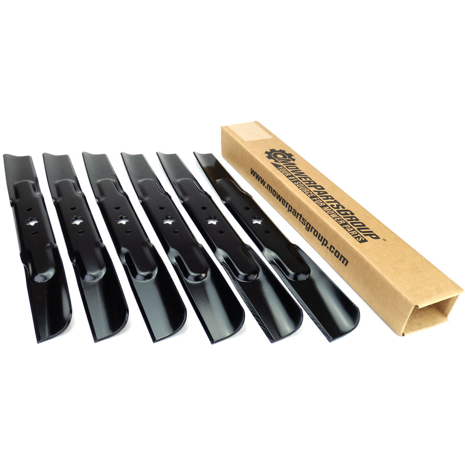 (6) Blades Compatible With MTD 42" 942-04308, 942-04312