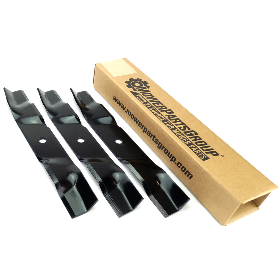 (3) Wavy Mulching Blades Fits Bad Boy 48" MZ, MZ Magnum Replaces 038-4825-00