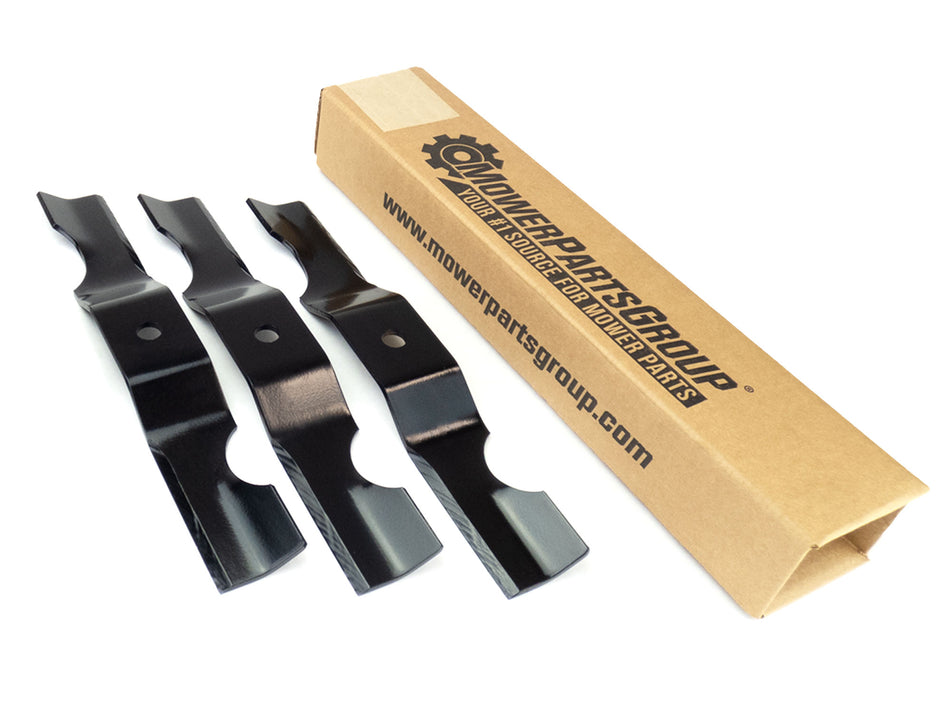 (3) Notched Mower Blades Fits ZT42 Zoom 42" Deck Part Number 04265400
