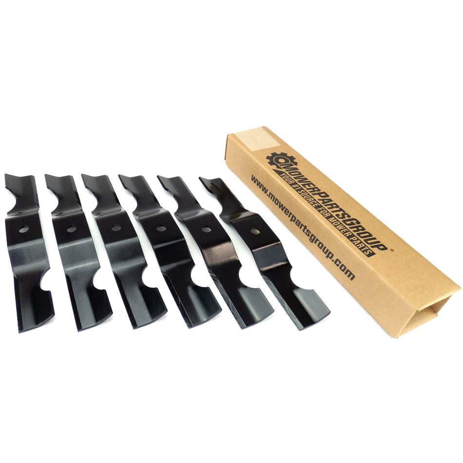 (6) Notched Mower Blades Fits ZT42 Zoom 42" Deck Part Number 04265400