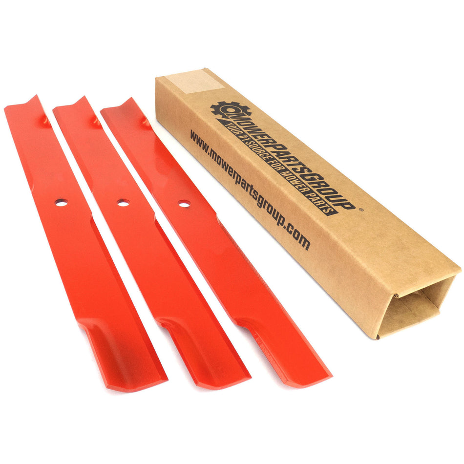 (3) Low Lift Blades for Hustler Super 104, 72" Rear Discharge 796508