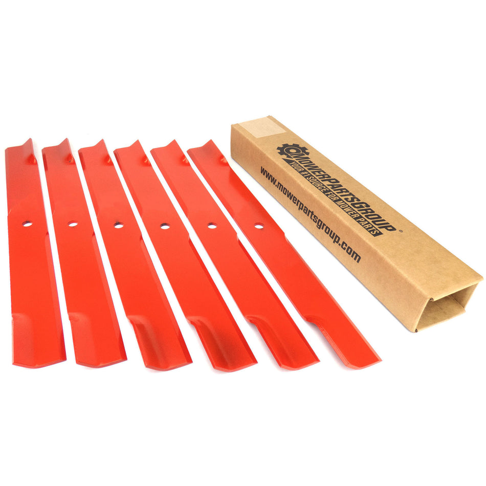 (6) Low Lift Blades for Hustler Super 104, 72" Rear Discharge 796508