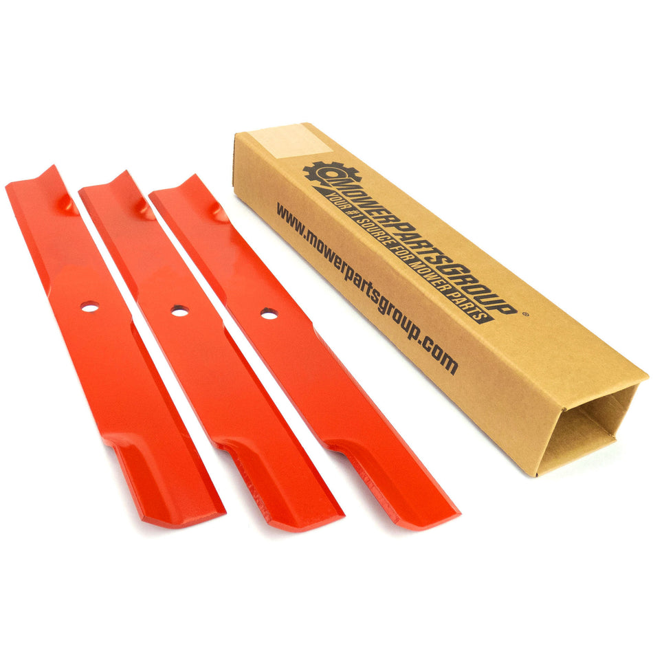 (3) Left Hand Cut Blades Fits Hustler 60" Rear Discharge 795633