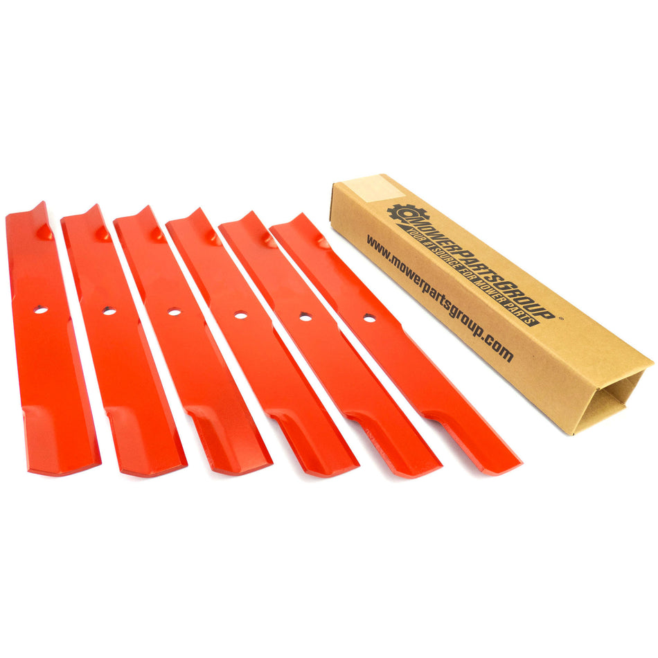 (6) Left Hand Cut Blades Fits Hustler 60" Rear Discharge 795633