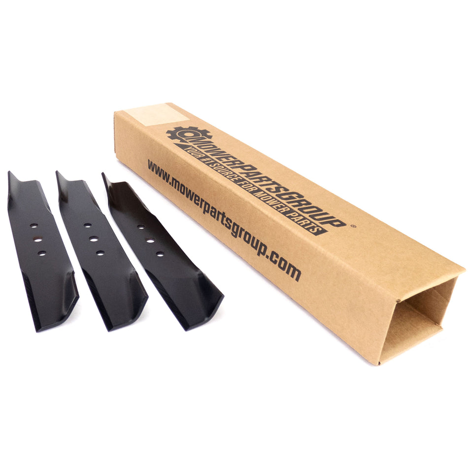 (3) Medium Lift Blades Fits Husqvarna 34" 506668701 506676501 531005011